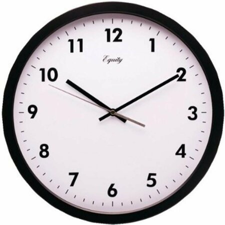 EQUITY BY LA CROSSE EQUITY LACROSSE  14 in. Commercial Wall Clock - Black EQ304147